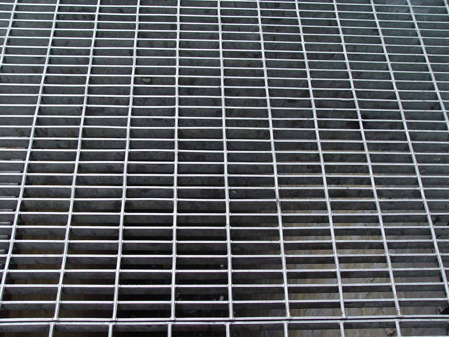 gray metal grating